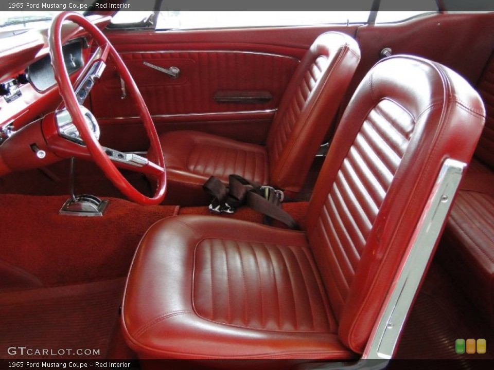 Red Interior Photo for the 1965 Ford Mustang Coupe #68366278