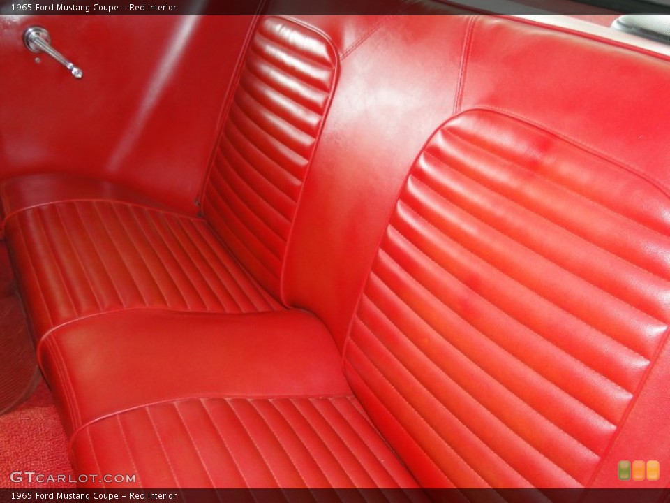 Red Interior Photo for the 1965 Ford Mustang Coupe #68366308