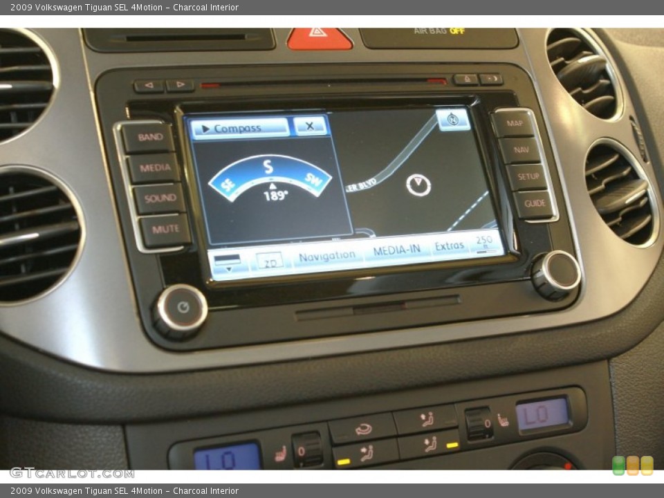 Charcoal Interior Controls for the 2009 Volkswagen Tiguan SEL 4Motion #68367603