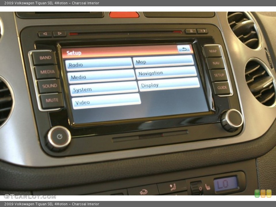 Charcoal Interior Controls for the 2009 Volkswagen Tiguan SEL 4Motion #68367630