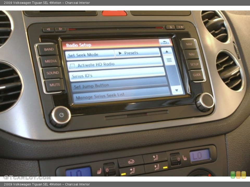 Charcoal Interior Controls for the 2009 Volkswagen Tiguan SEL 4Motion #68367639