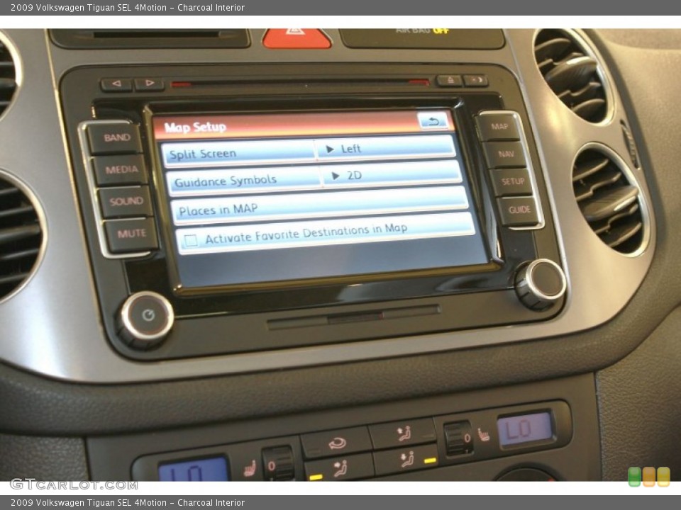 Charcoal Interior Controls for the 2009 Volkswagen Tiguan SEL 4Motion #68367669