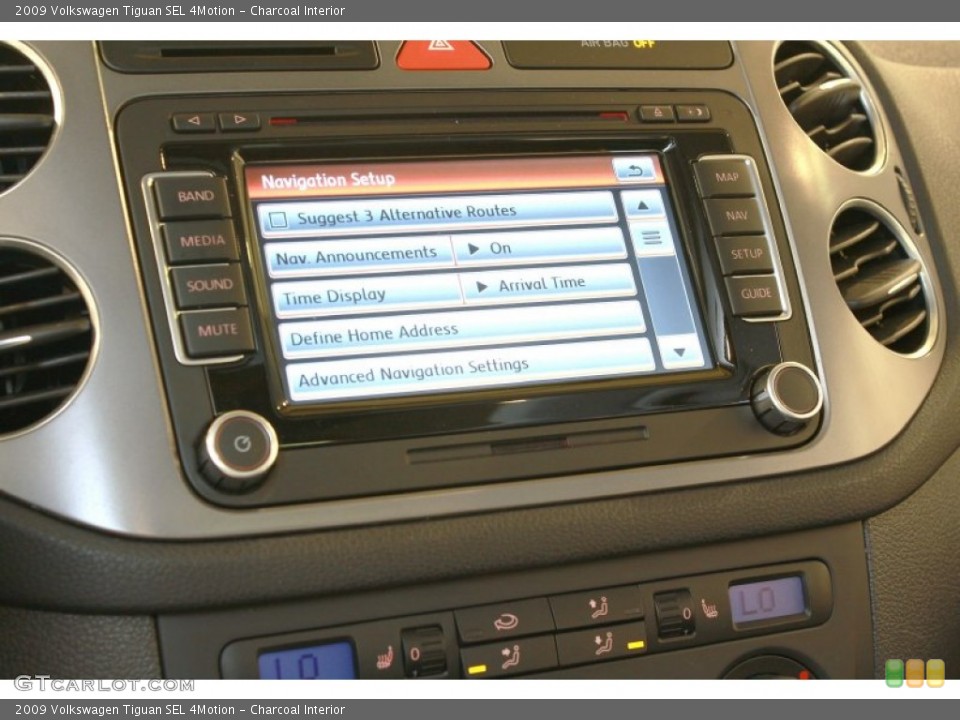Charcoal Interior Controls for the 2009 Volkswagen Tiguan SEL 4Motion #68367678