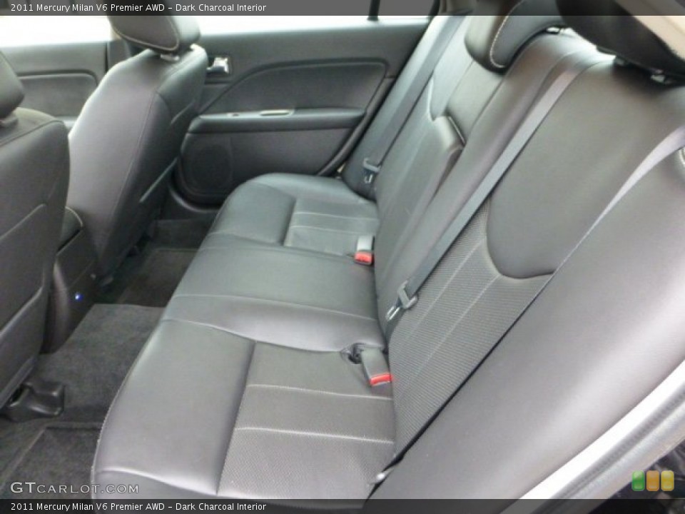Dark Charcoal Interior Rear Seat for the 2011 Mercury Milan V6 Premier AWD #68372094
