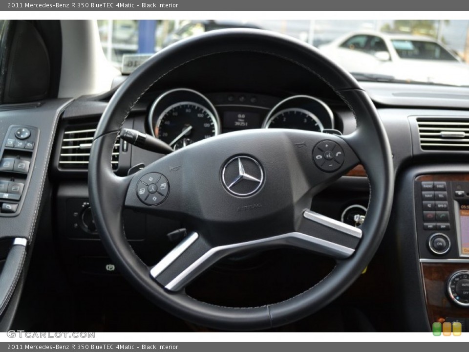 Black Interior Steering Wheel for the 2011 Mercedes-Benz R 350 BlueTEC 4Matic #68374245