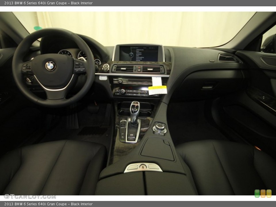 Black Interior Dashboard for the 2013 BMW 6 Series 640i Gran Coupe #68375105