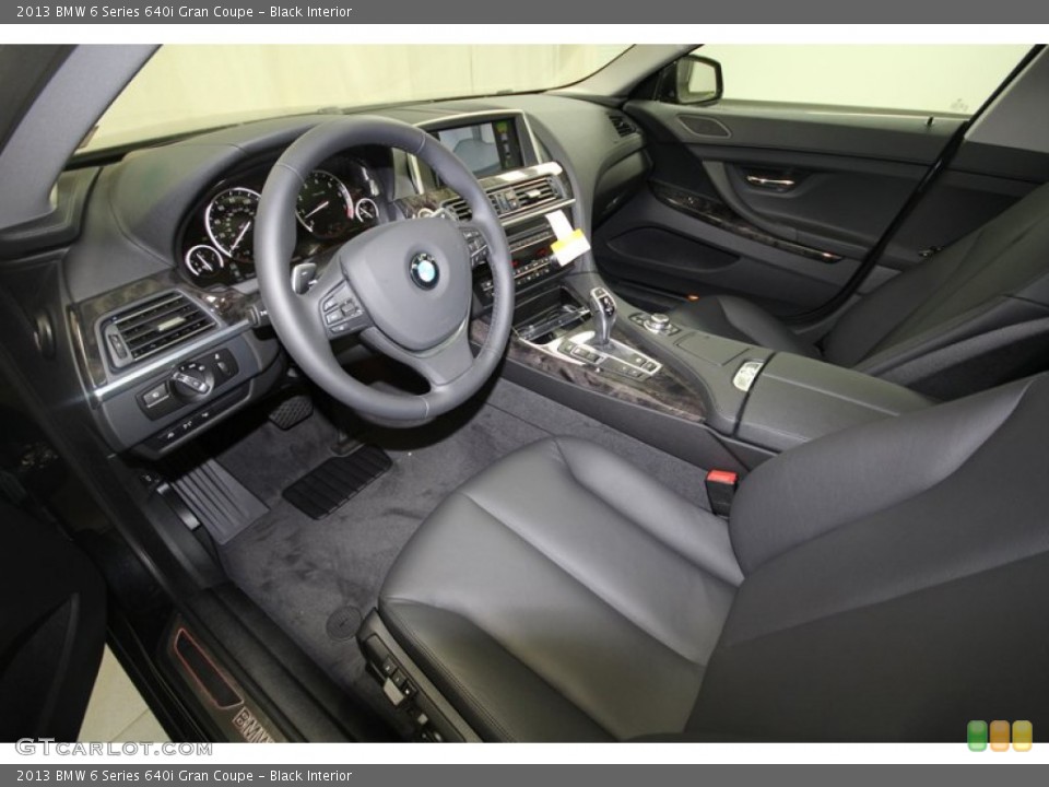 Black Interior Prime Interior for the 2013 BMW 6 Series 640i Gran Coupe #68375160