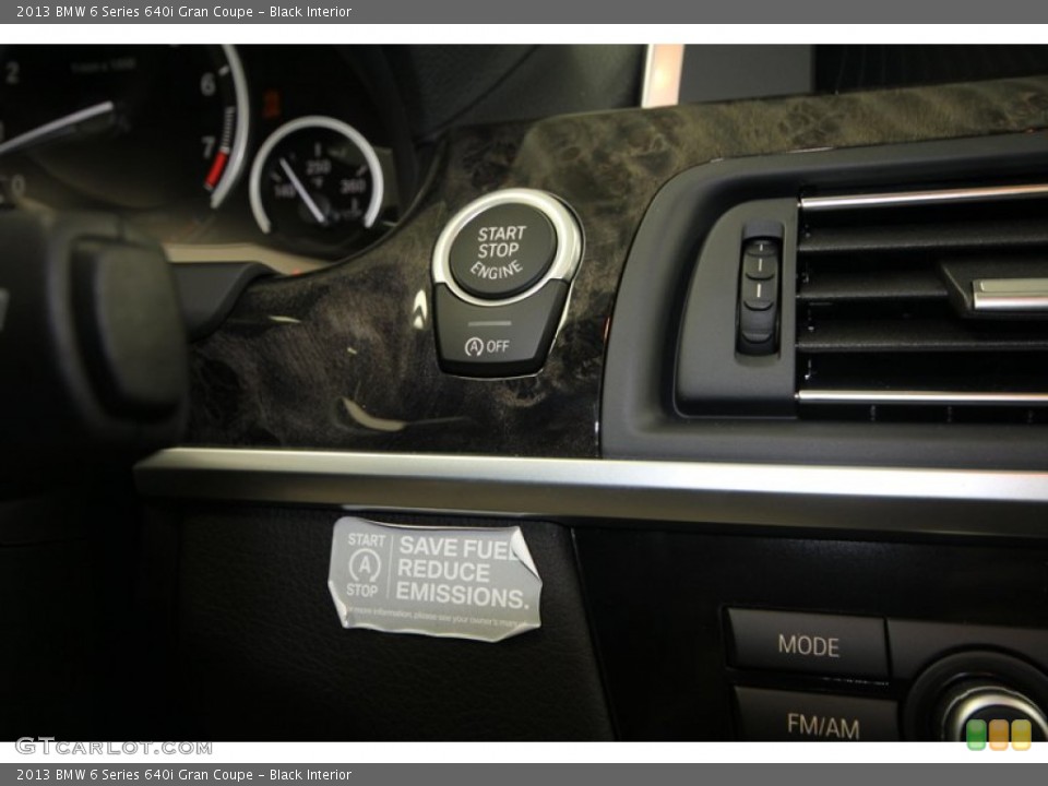 Black Interior Controls for the 2013 BMW 6 Series 640i Gran Coupe #68375250