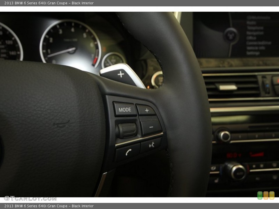 Black Interior Controls for the 2013 BMW 6 Series 640i Gran Coupe #68375259