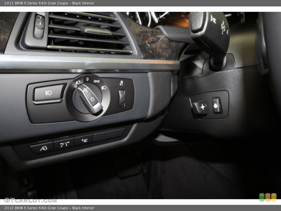 Black Interior Controls for the 2013 BMW 6 Series 640i Gran Coupe #68375274
