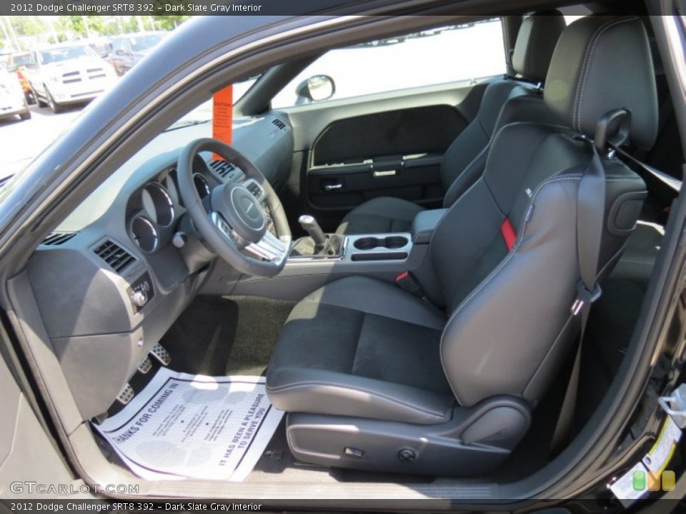 Dark Slate Gray Interior Photo for the 2012 Dodge Challenger SRT8 392 #68375388