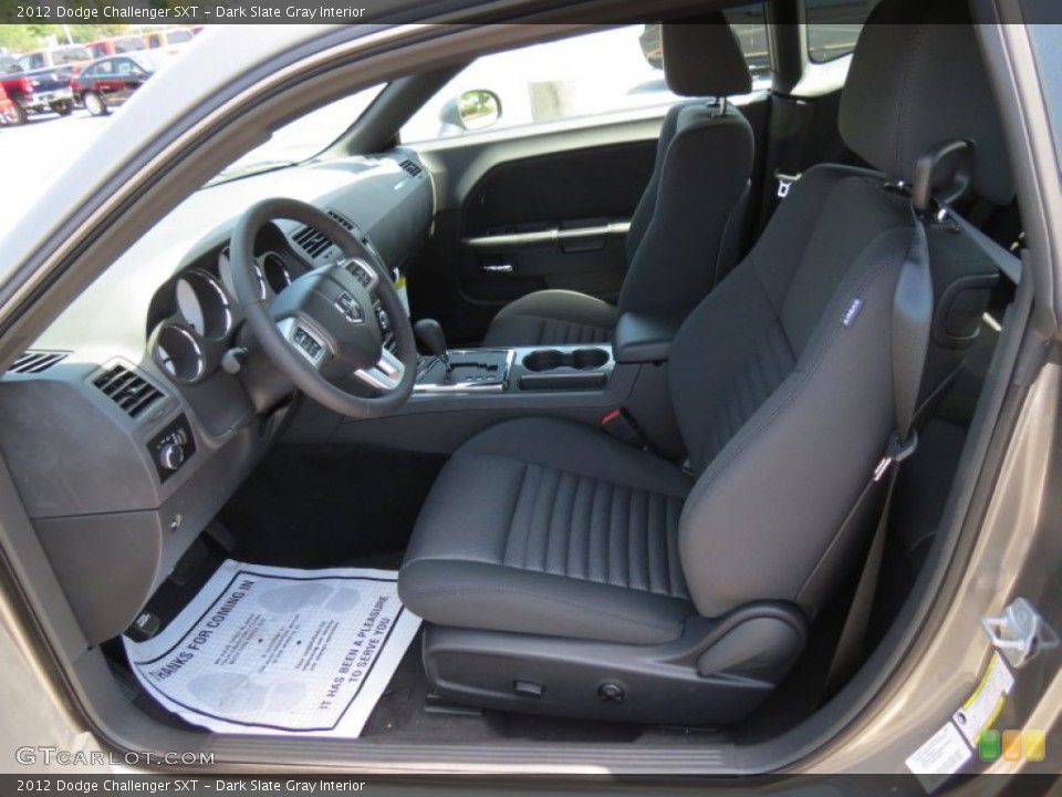 Dark Slate Gray Interior Front Seat for the 2012 Dodge Challenger SXT #68375500