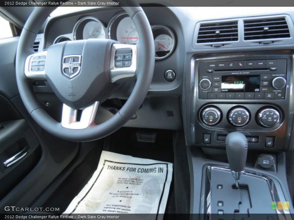 Dark Slate Gray Interior Dashboard for the 2012 Dodge Challenger Rallye Redline #68375751