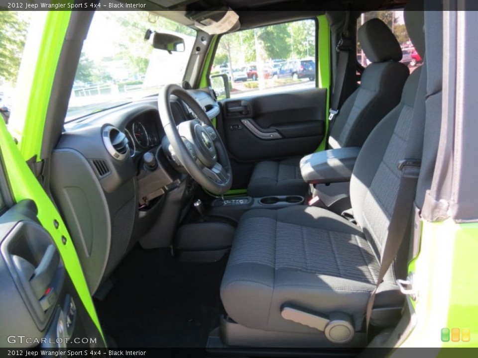 Black Interior Photo for the 2012 Jeep Wrangler Sport S 4x4 #68376807