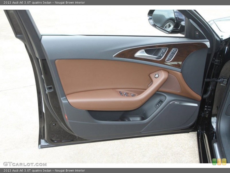 Nougat Brown Interior Door Panel for the 2013 Audi A6 3.0T quattro Sedan #68377031