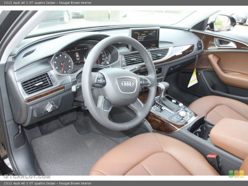Nougat Brown Interior Prime Interior for the 2013 Audi A6 3.0T quattro Sedan #68377036