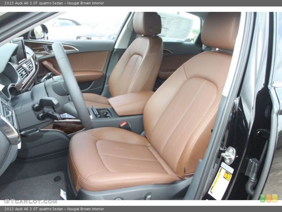 Nougat Brown Interior Front Seat for the 2013 Audi A6 3.0T quattro Sedan #68377047