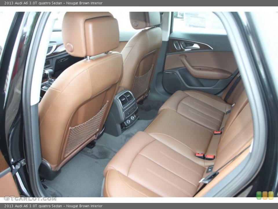 Nougat Brown Interior Rear Seat for the 2013 Audi A6 3.0T quattro Sedan #68377056
