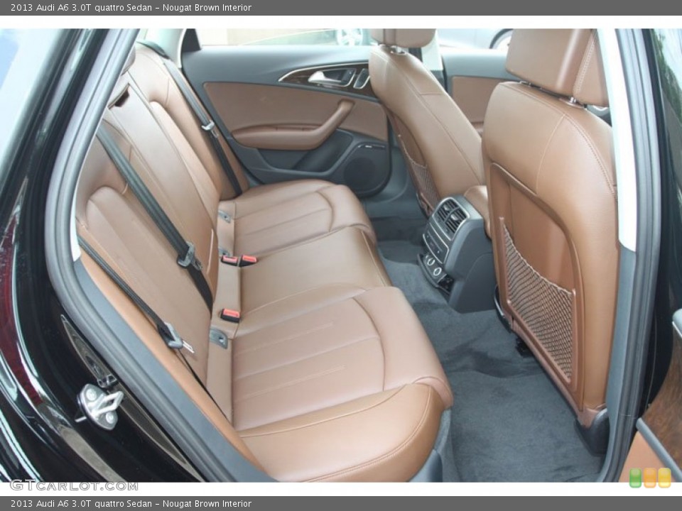 Nougat Brown Interior Rear Seat for the 2013 Audi A6 3.0T quattro Sedan #68377158
