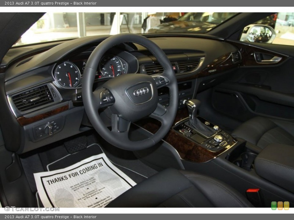 Black Interior Prime Interior for the 2013 Audi A7 3.0T quattro Prestige #68377303