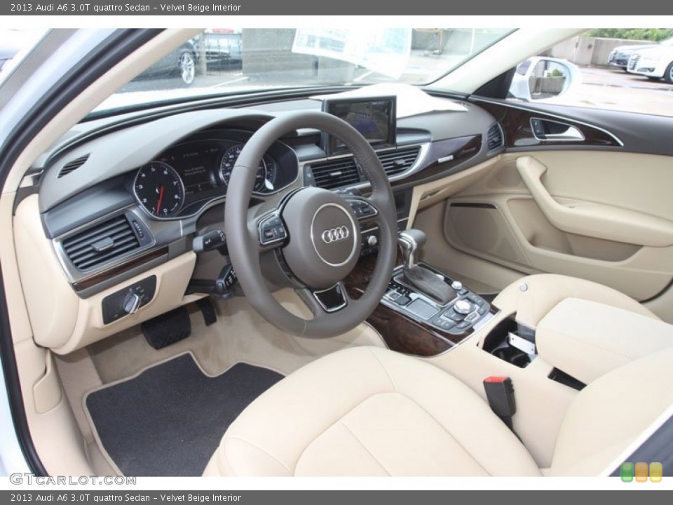 Velvet Beige Interior Prime Interior for the 2013 Audi A6 3.0T quattro Sedan #68378106
