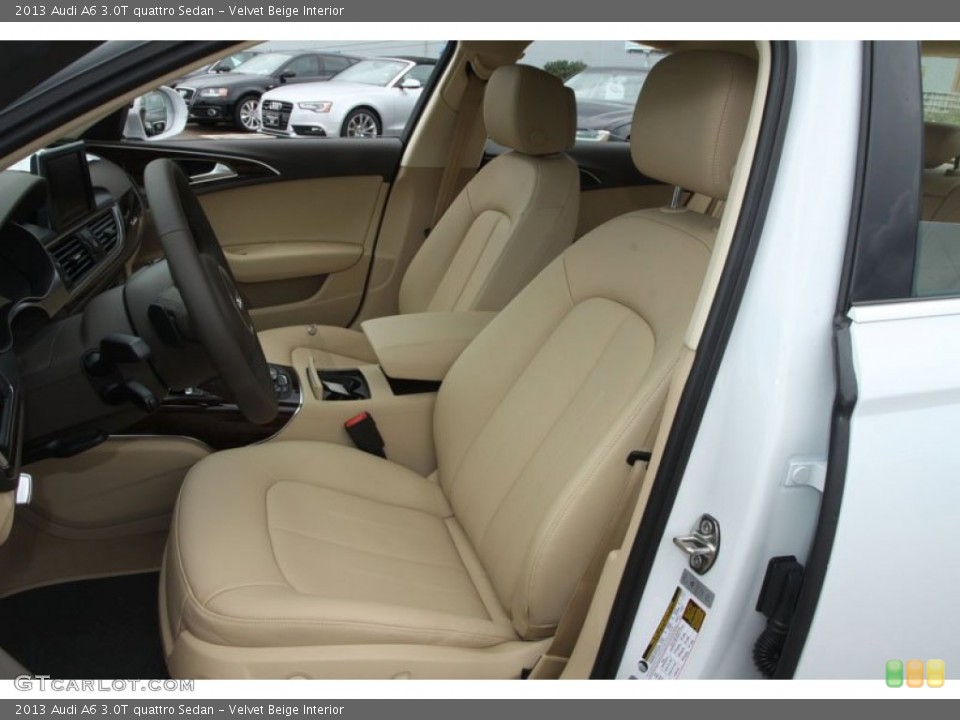 Velvet Beige Interior Photo for the 2013 Audi A6 3.0T quattro Sedan #68378115