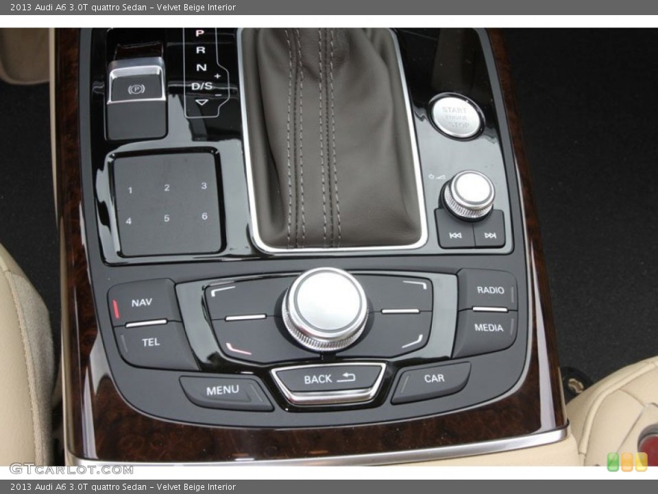 Velvet Beige Interior Controls for the 2013 Audi A6 3.0T quattro Sedan #68378186
