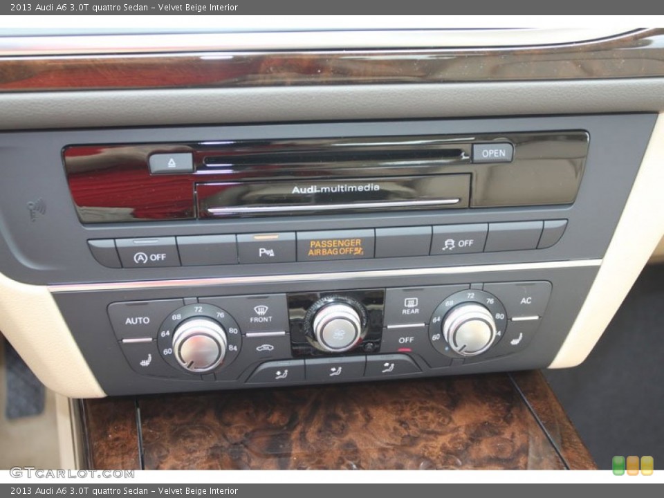 Velvet Beige Interior Audio System for the 2013 Audi A6 3.0T quattro Sedan #68378203