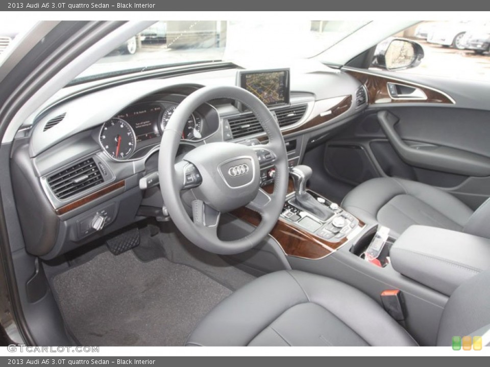Black Interior Prime Interior for the 2013 Audi A6 3.0T quattro Sedan #68378373