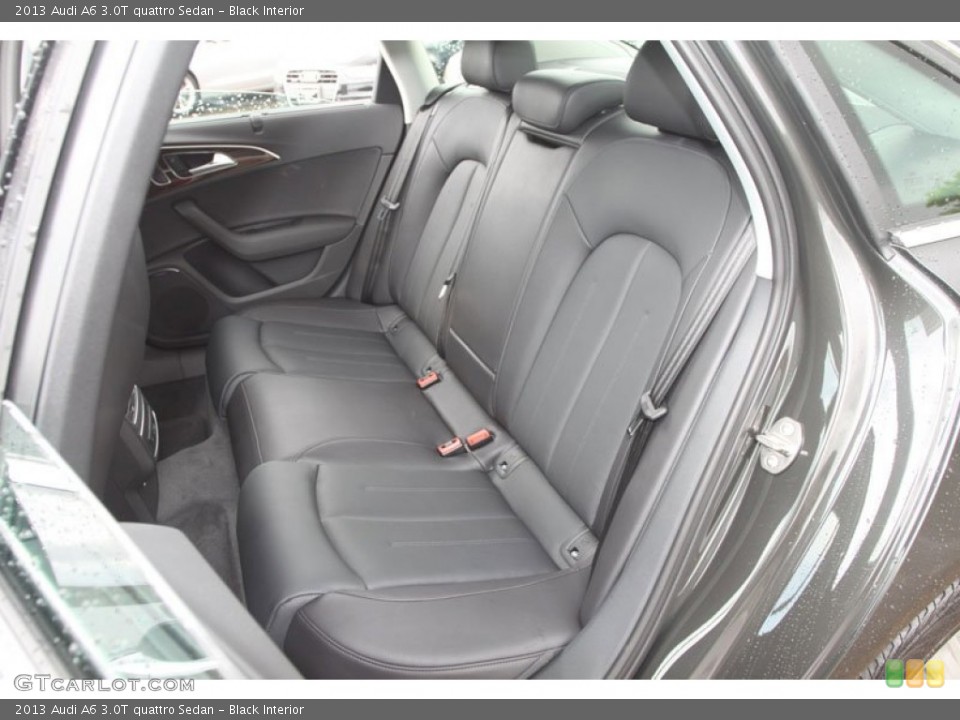 Black Interior Rear Seat for the 2013 Audi A6 3.0T quattro Sedan #68378404