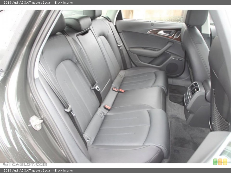 Black Interior Rear Seat for the 2013 Audi A6 3.0T quattro Sedan #68378493