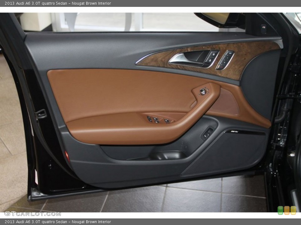 Nougat Brown Interior Door Panel for the 2013 Audi A6 3.0T quattro Sedan #68378625