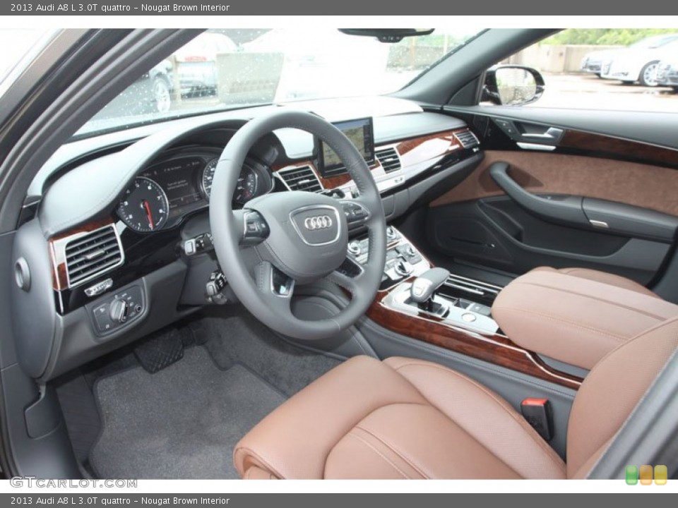 Nougat Brown Interior Prime Interior for the 2013 Audi A8 L 3.0T quattro #68379172