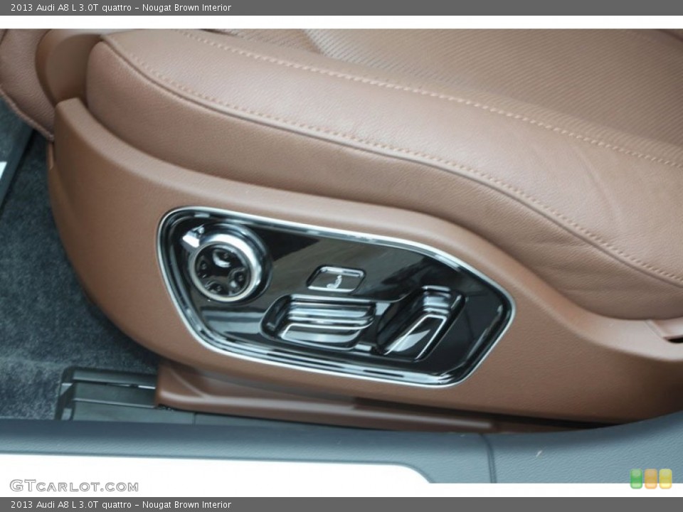 Nougat Brown Interior Controls for the 2013 Audi A8 L 3.0T quattro #68379192