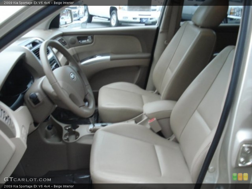 Beige Interior Front Seat for the 2009 Kia Sportage EX V6 4x4 #68379222
