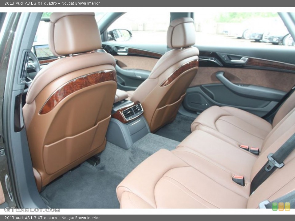 Nougat Brown Interior Rear Seat for the 2013 Audi A8 L 3.0T quattro #68379237