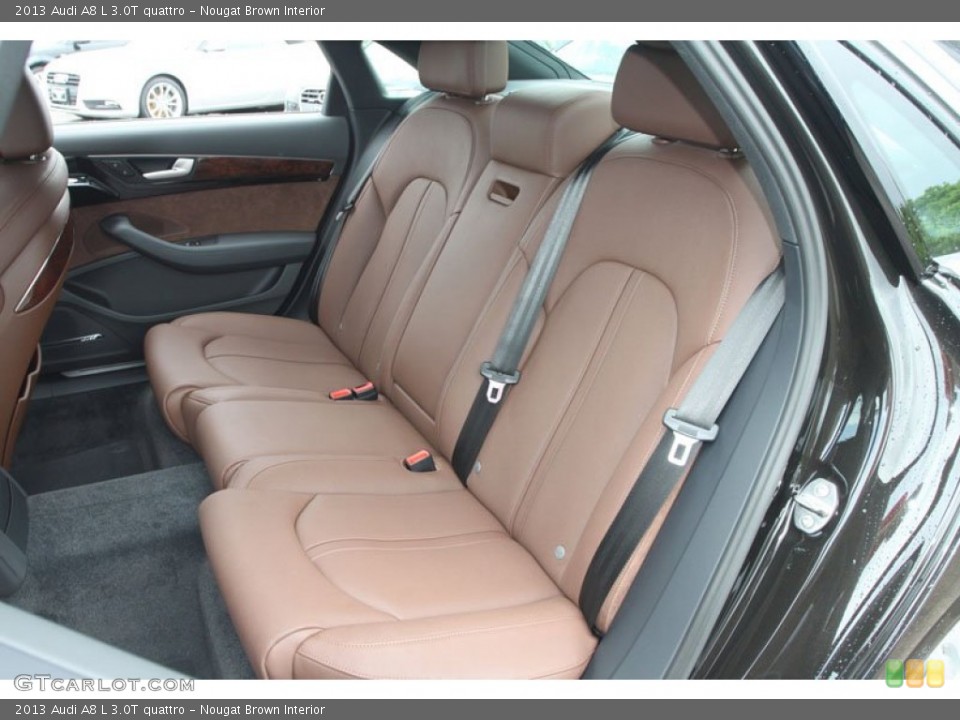 Nougat Brown Interior Rear Seat for the 2013 Audi A8 L 3.0T quattro #68379246