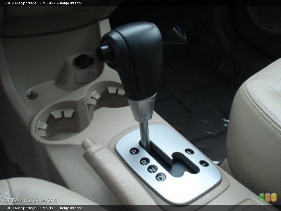 Beige Interior Transmission for the 2009 Kia Sportage EX V6 4x4 #68379276