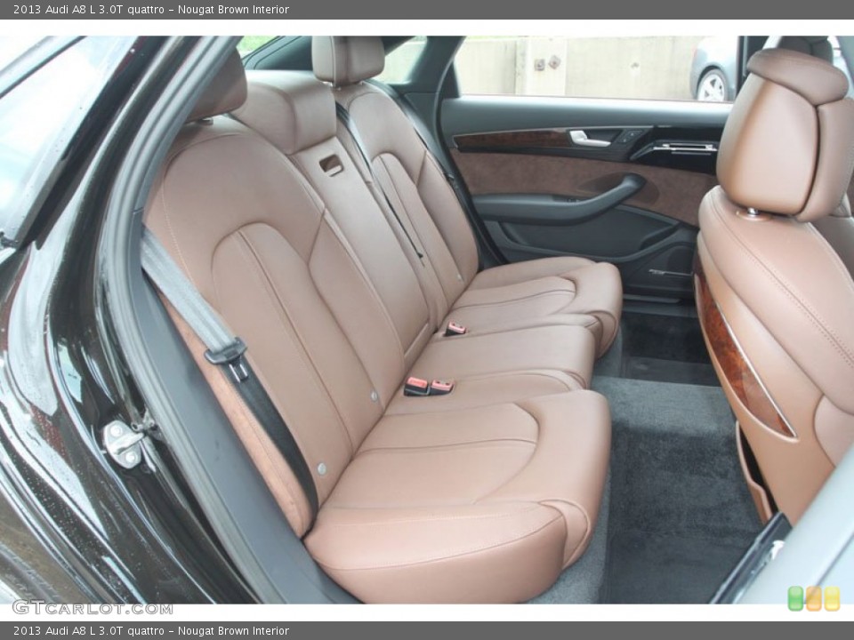 Nougat Brown Interior Rear Seat for the 2013 Audi A8 L 3.0T quattro #68379279