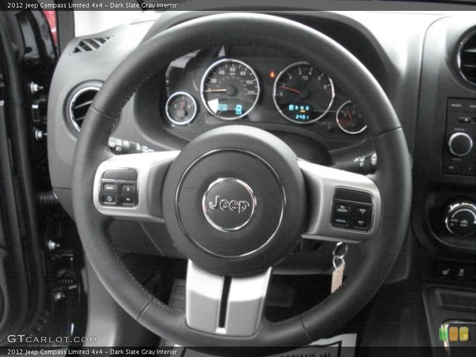 Dark Slate Gray Interior Steering Wheel for the 2012 Jeep Compass Limited 4x4 #68379495