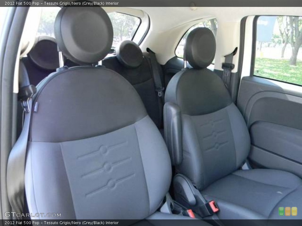 Tessuto Grigio/Nero (Grey/Black) Interior Front Seat for the 2012 Fiat 500 Pop #68380194