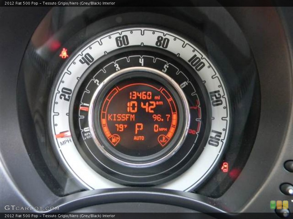 Tessuto Grigio/Nero (Grey/Black) Interior Gauges for the 2012 Fiat 500 Pop #68380218