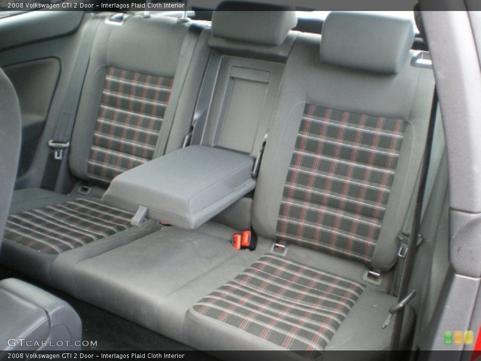 Interlagos Plaid Cloth Interior Rear Seat for the 2008 Volkswagen GTI 2 Door #68380740