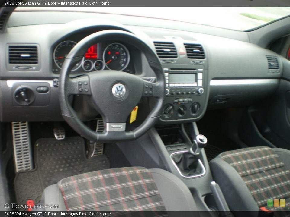 Interlagos Plaid Cloth Interior Dashboard for the 2008 Volkswagen GTI 2 Door #68380758