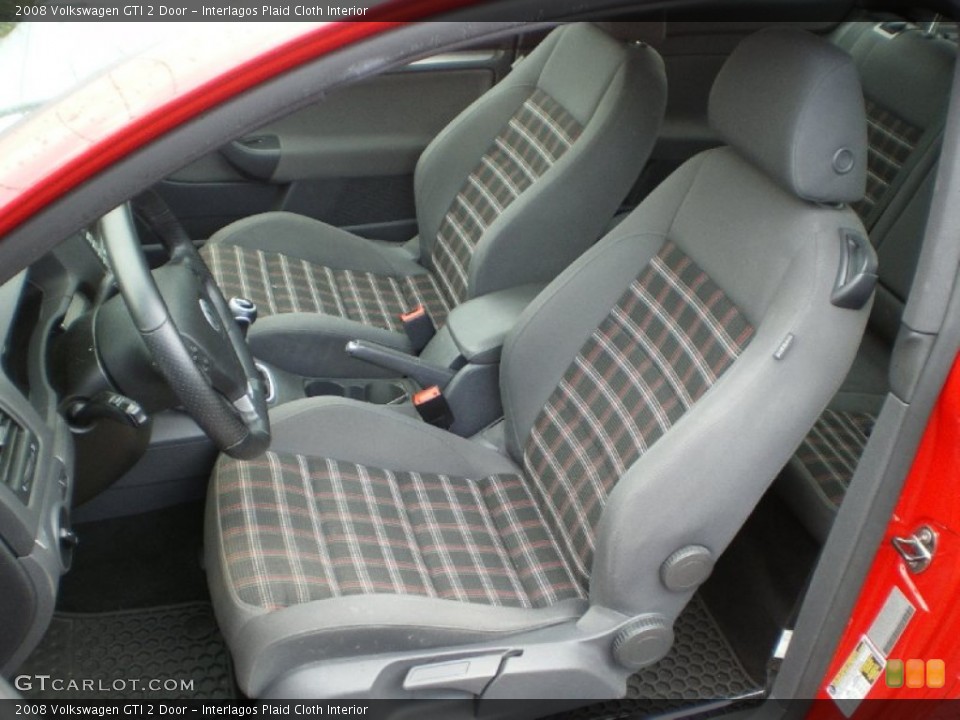 Interlagos Plaid Cloth Interior Front Seat for the 2008 Volkswagen GTI 2 Door #68380776