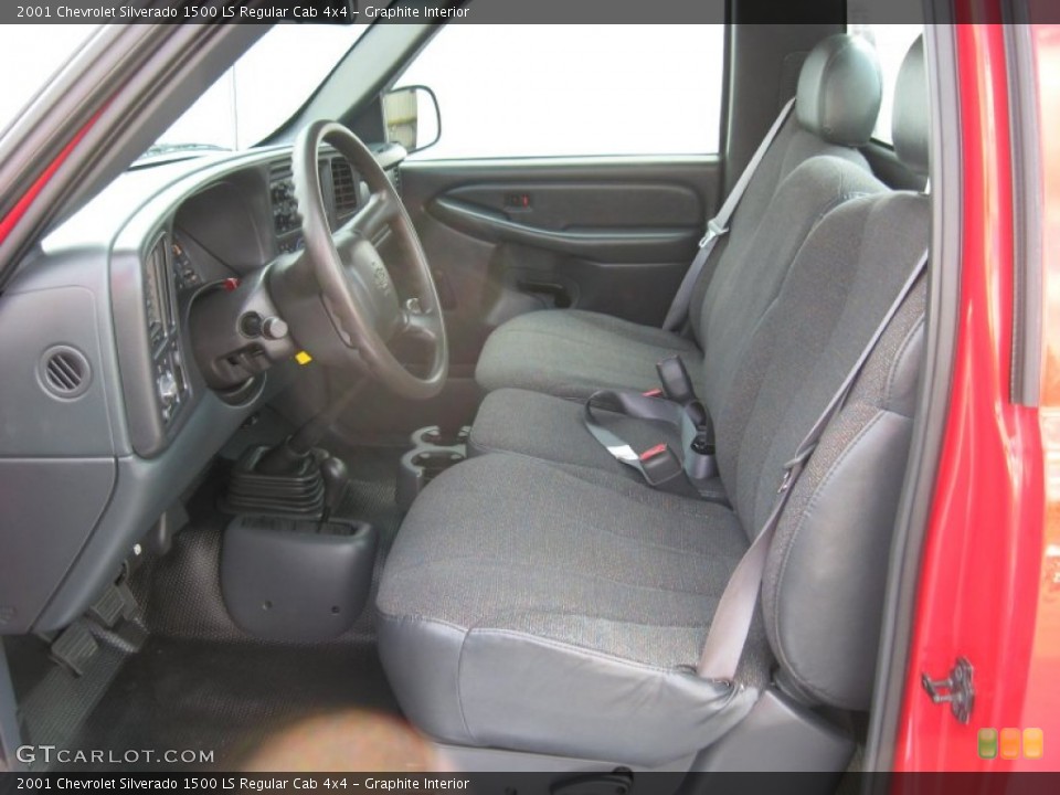 Graphite Interior Front Seat for the 2001 Chevrolet Silverado 1500 LS Regular Cab 4x4 #68383965