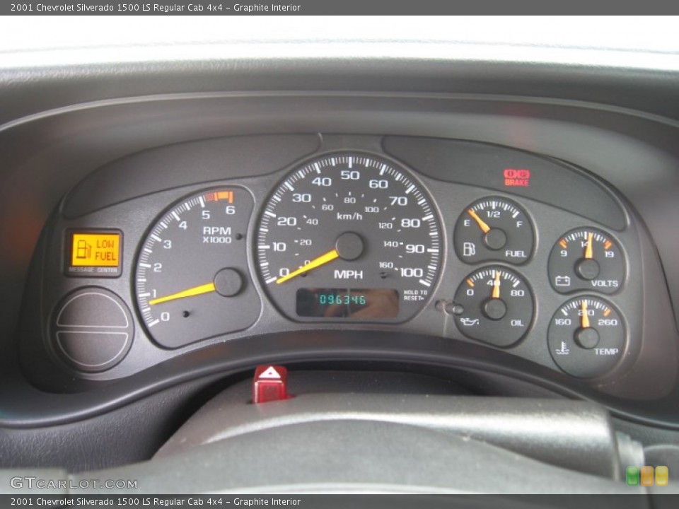 Graphite Interior Gauges for the 2001 Chevrolet Silverado 1500 LS Regular Cab 4x4 #68384040