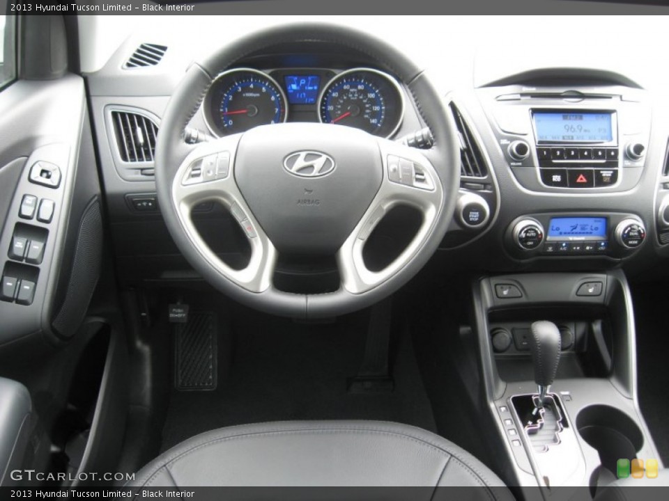 Black Interior Dashboard for the 2013 Hyundai Tucson Limited #68385501