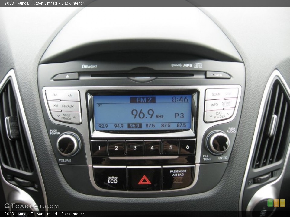 Black Interior Controls for the 2013 Hyundai Tucson Limited #68385519