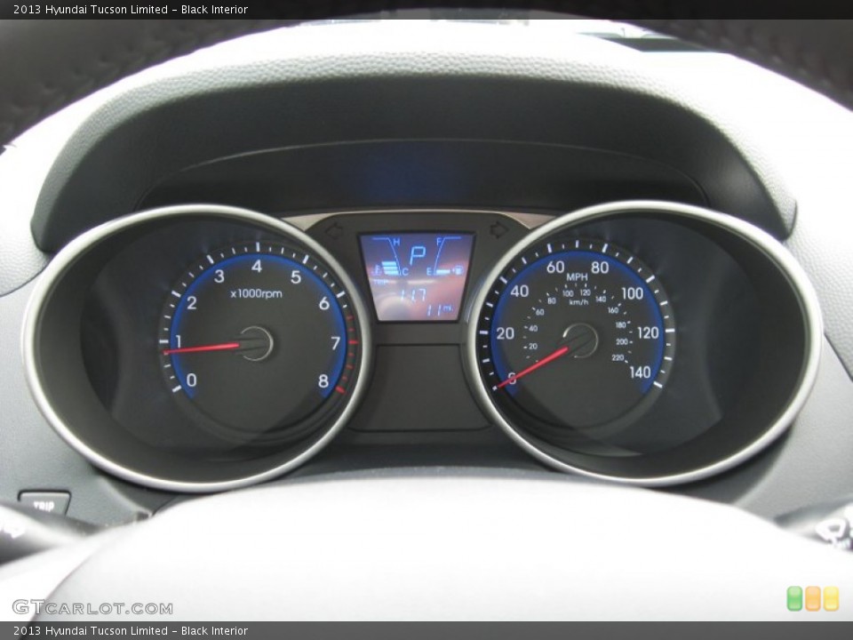 Black Interior Gauges for the 2013 Hyundai Tucson Limited #68385561